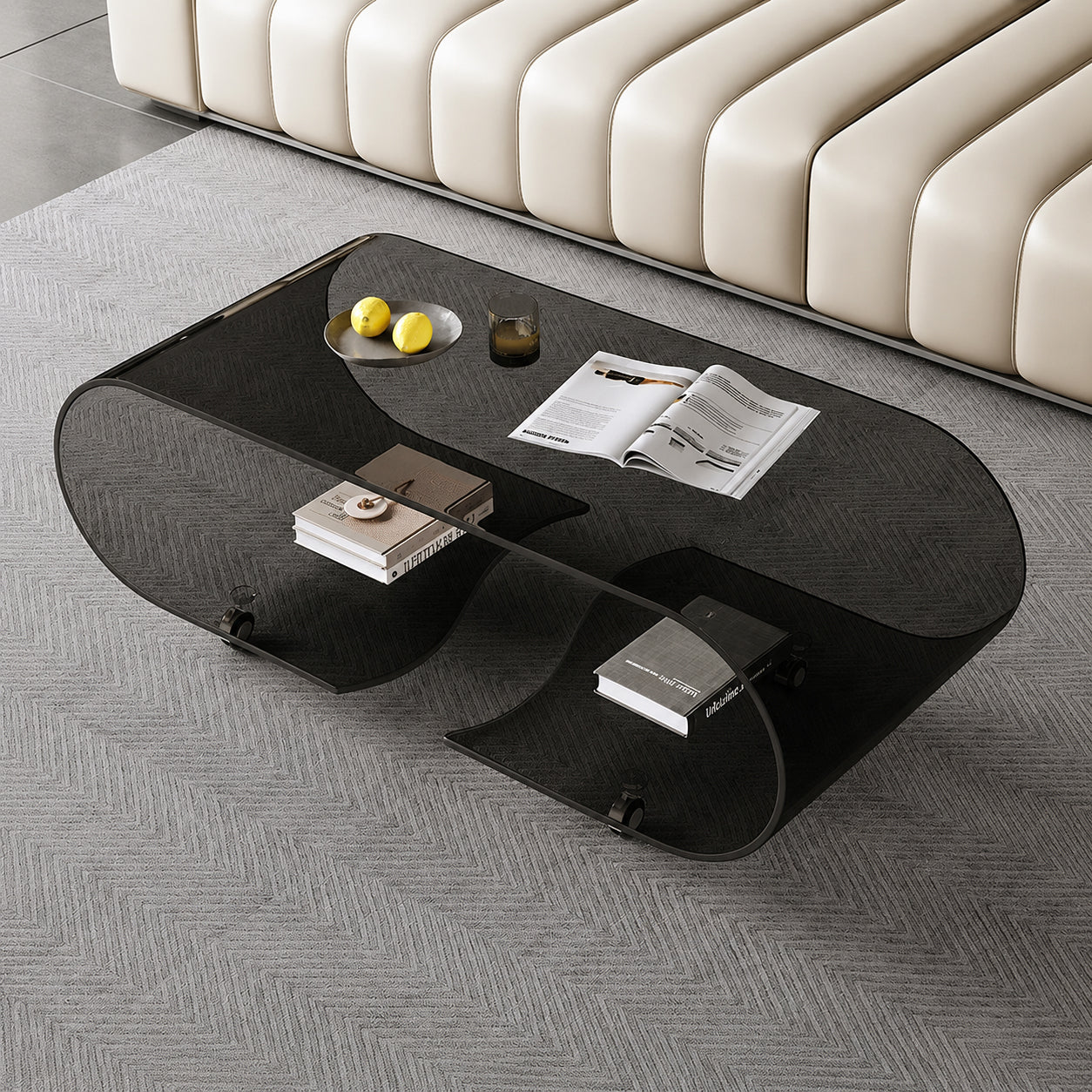 glass low table-fbd-4564