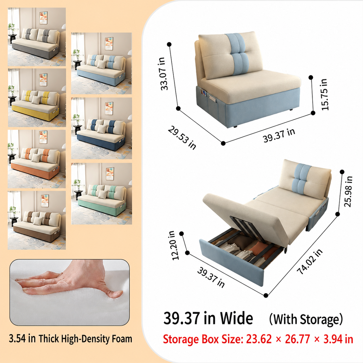 2Way Sofa Bed-fsx-1006