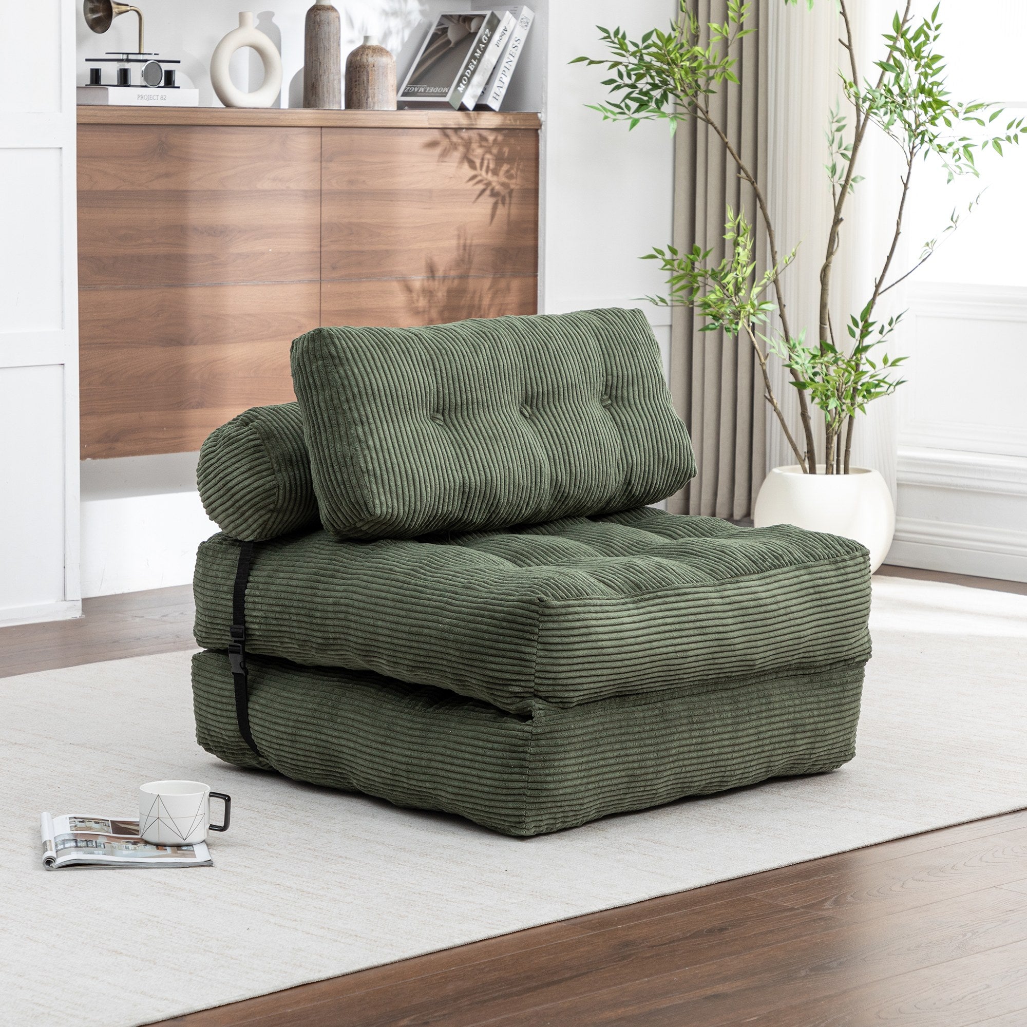 Green / Dark Blue / Dark Gray sofa bed - main