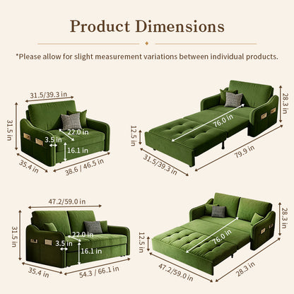 Pet-Friendly 3-Way Convertible Sofa Bed with Storage-sofabed-fbx-8630