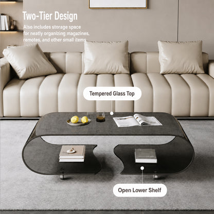 glass low table-fbd-4564