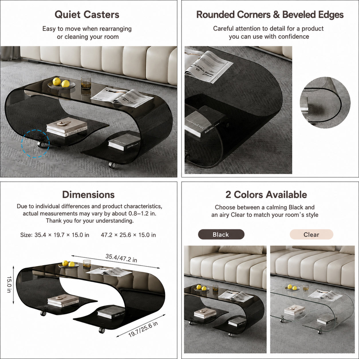 glass low table-fbd-4564