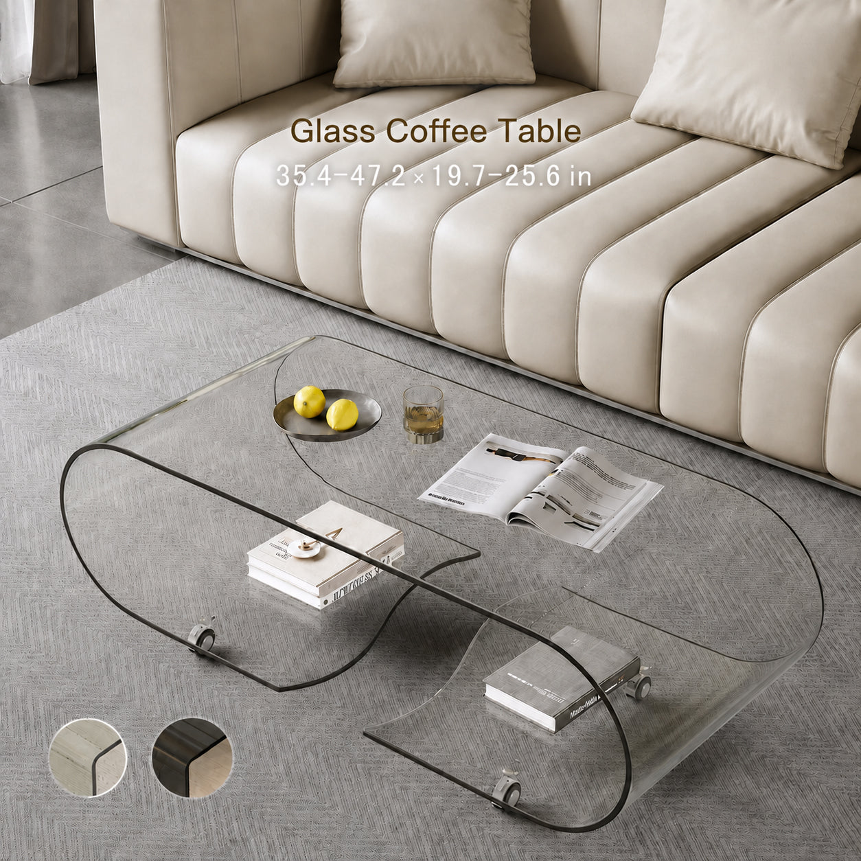 glass low table-fbd-4564