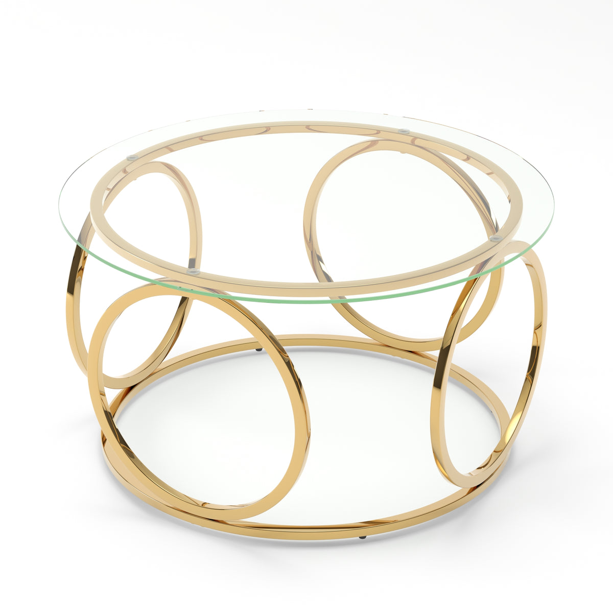 Gold low table - detail