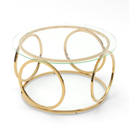 Gold low table - detail