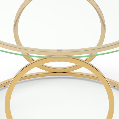 Gold low table - detail