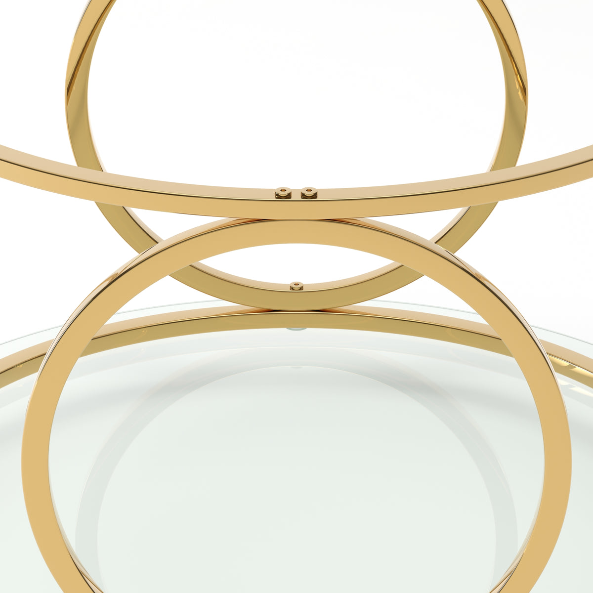 Gold low table - detail