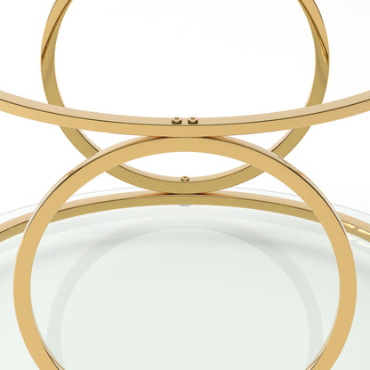 Gold low table - detail
