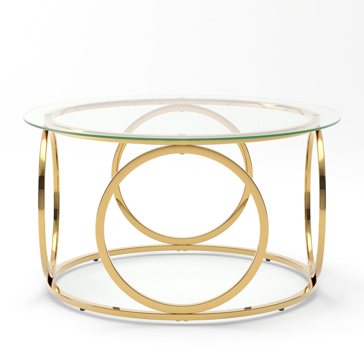Gold low table - detail