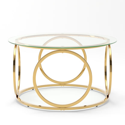 Gold low table - detail