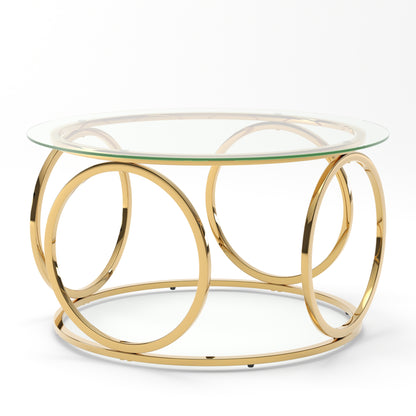 Gold low table - detail