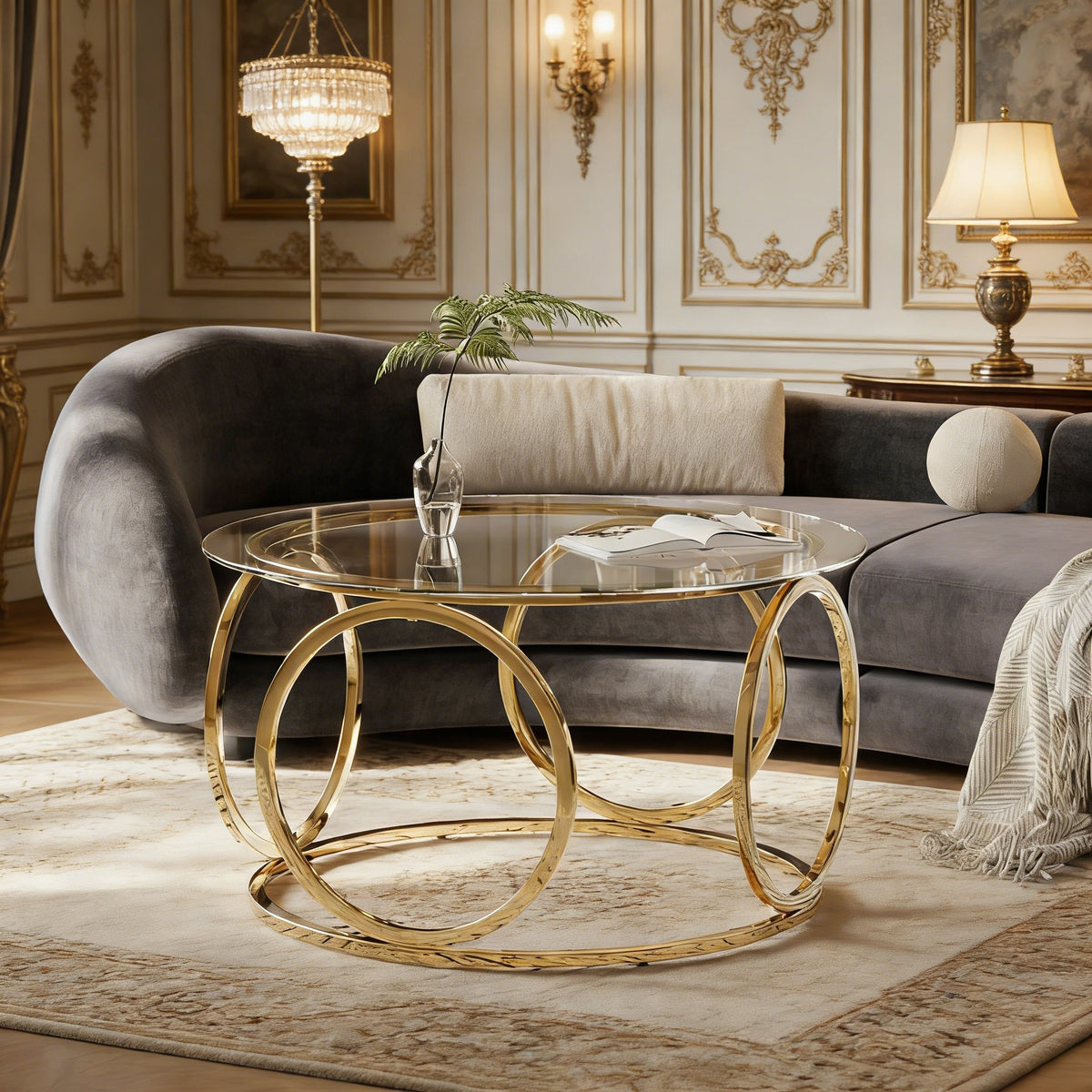 Gold low table - main