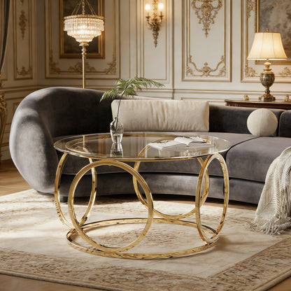 Gold low table - main
