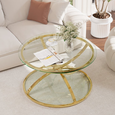Gold low table - detail