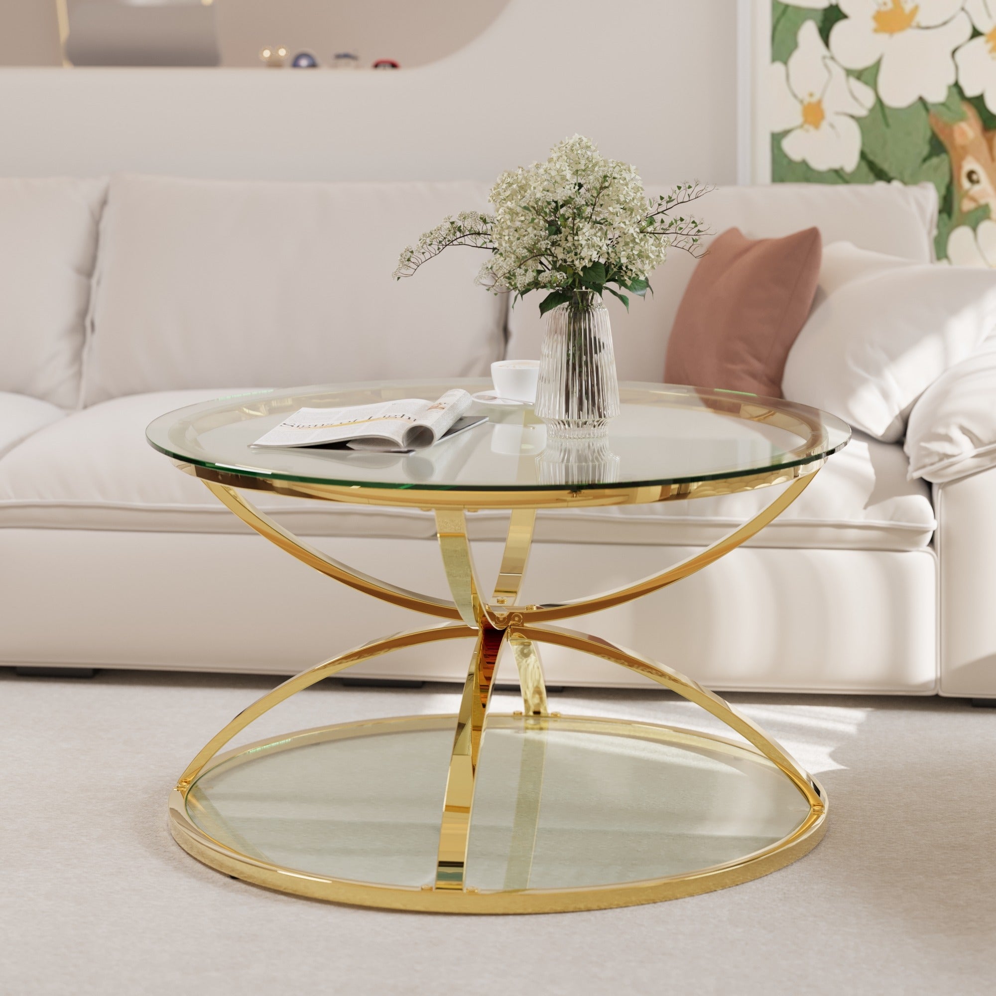 Gold low table - main