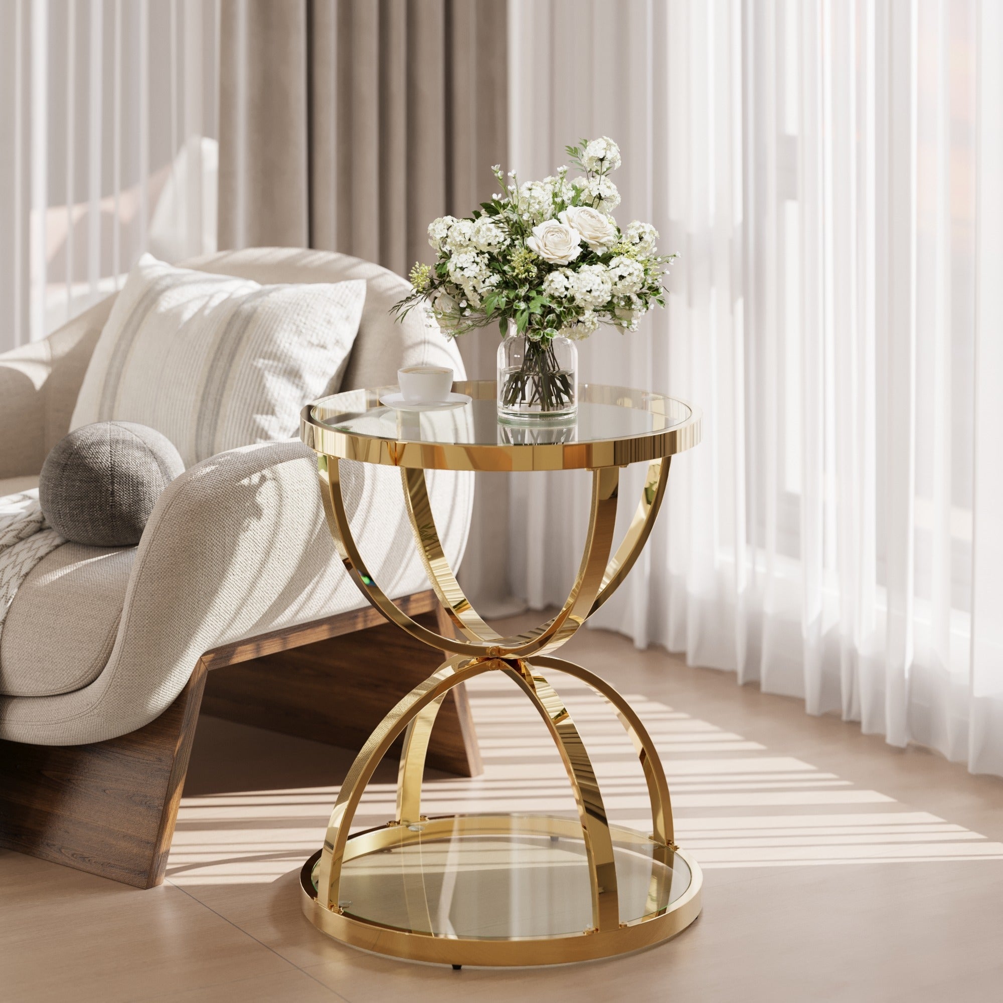 Gold low table - main