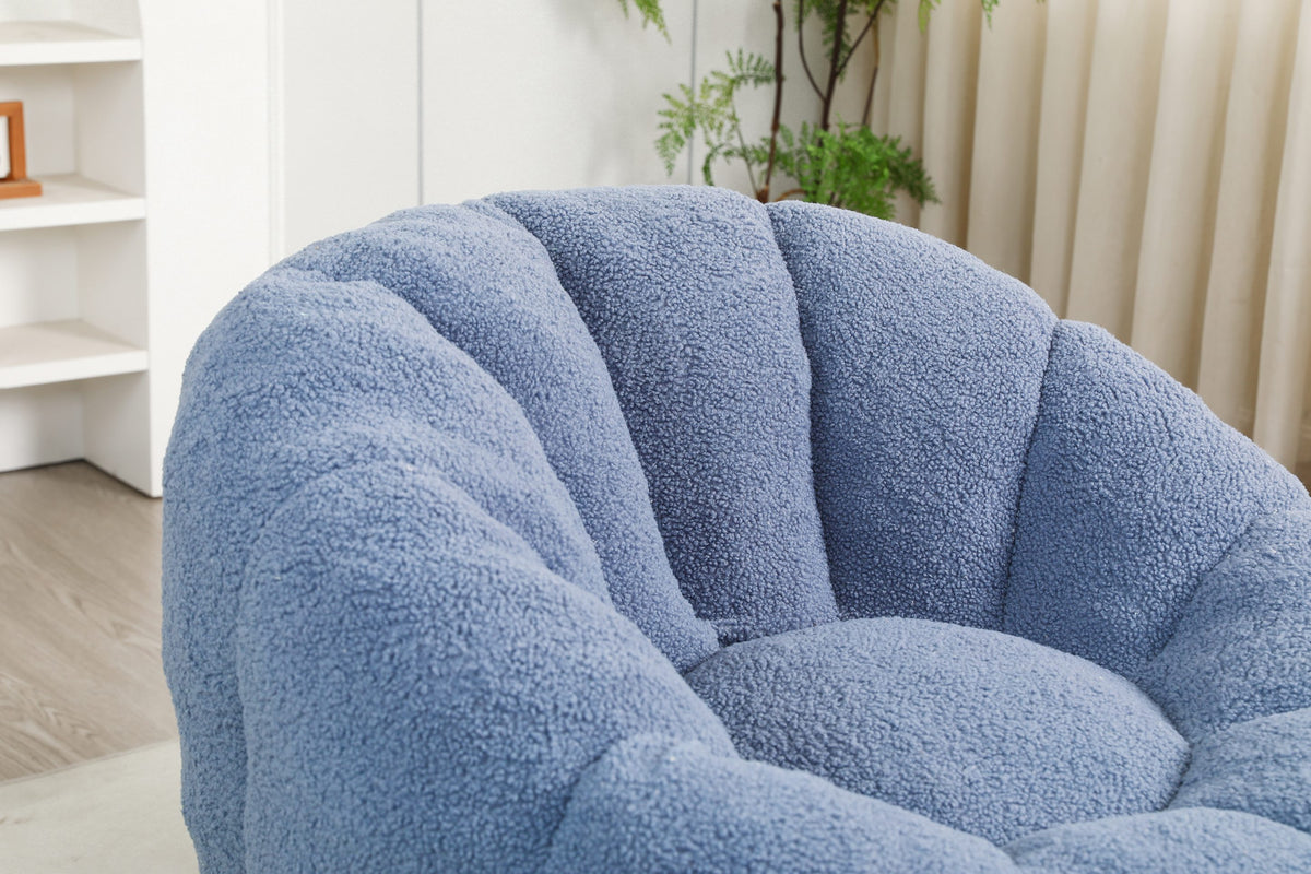 Dark Blue / Light Blue / White / Yellow sofa - detail