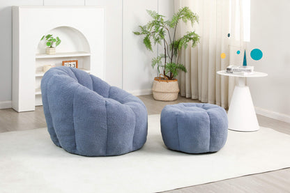 Dark Blue / Light Blue / White / Yellow sofa - detail