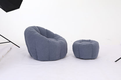 Dark Blue / Light Blue / White / Yellow sofa - detail