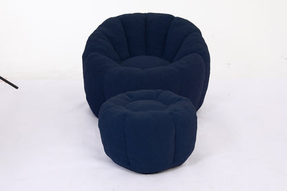 Dark Blue / Light Blue / White / Yellow sofa - detail