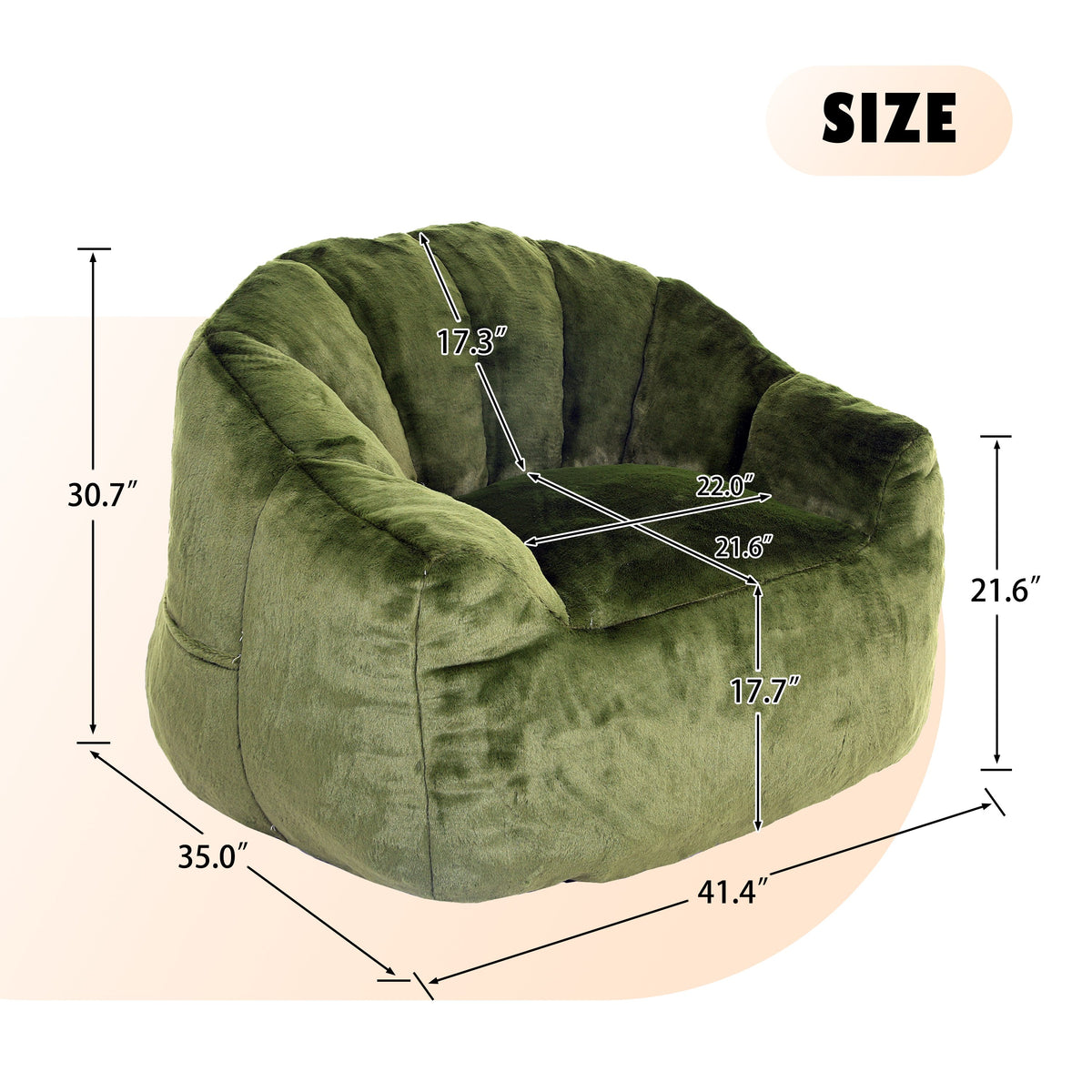 Pink / Green / White sofa - detail