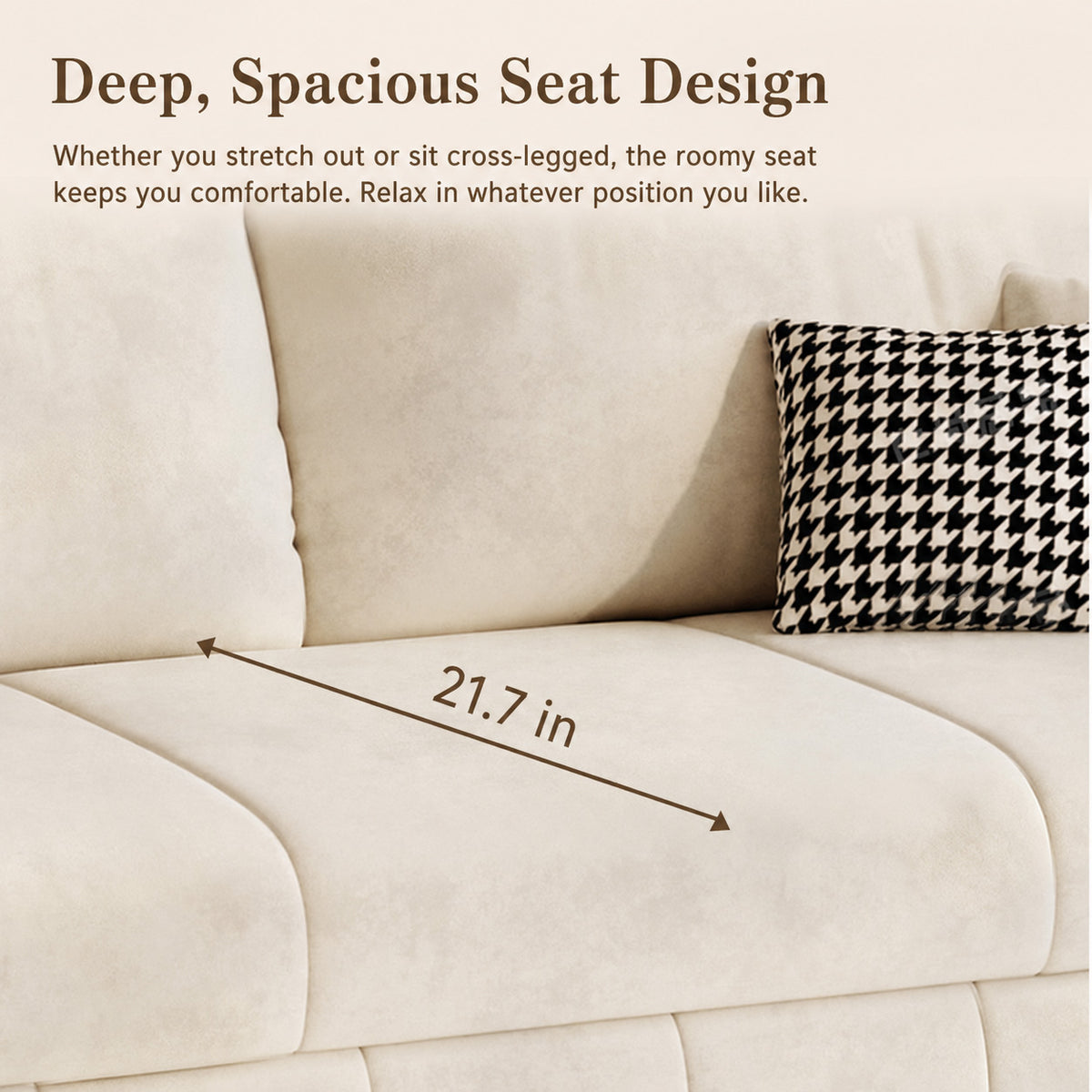 3-Way Convertible Flannel Sleeper Sofa with Deep Seat-sofabed-fbx-8639