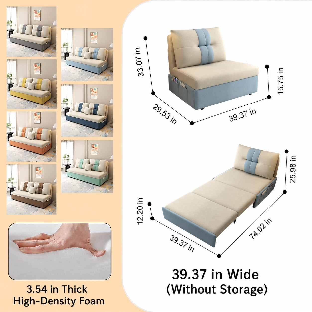 2Way Sofa Bed-fsx-1006