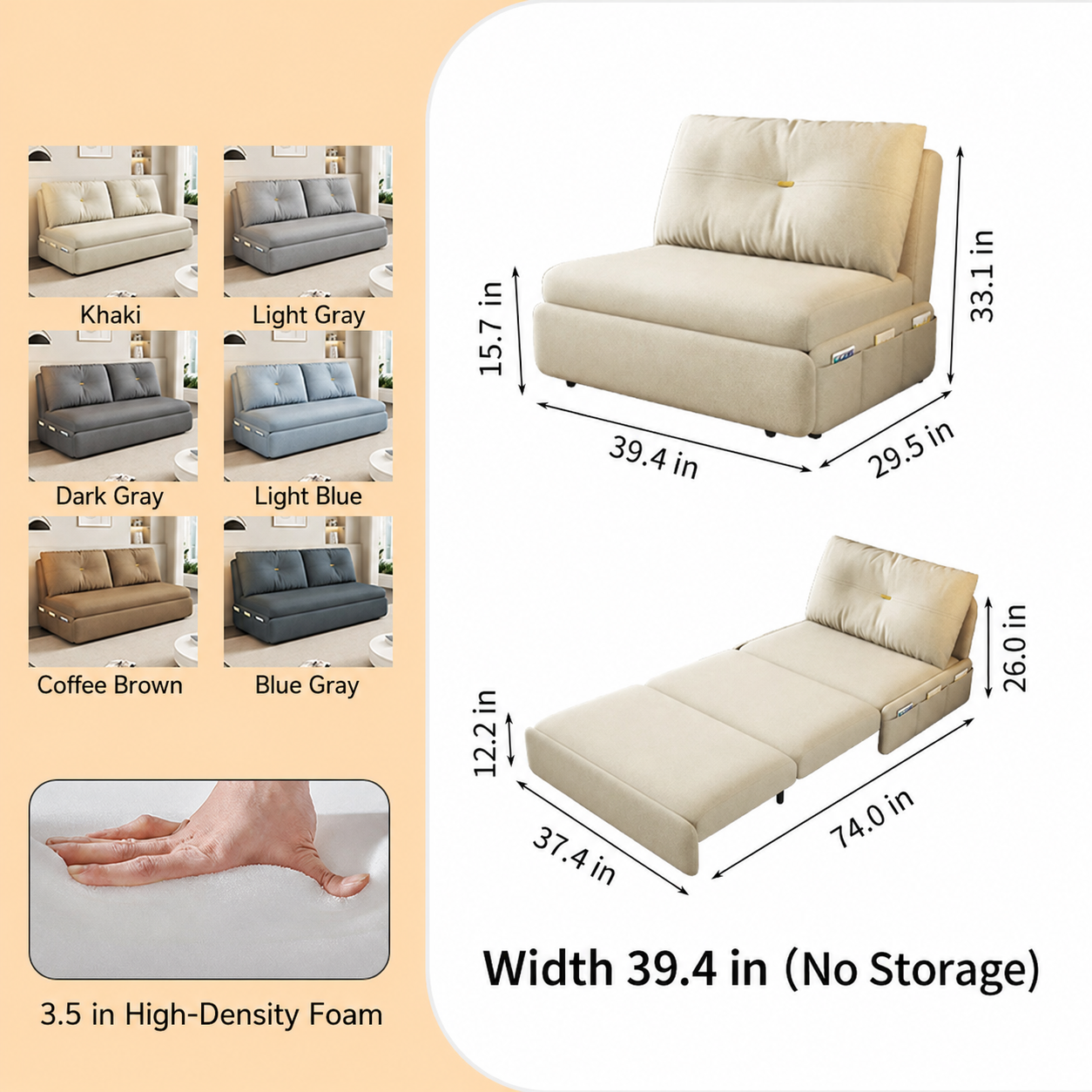 2Way Sofa Bed-fsx-1008