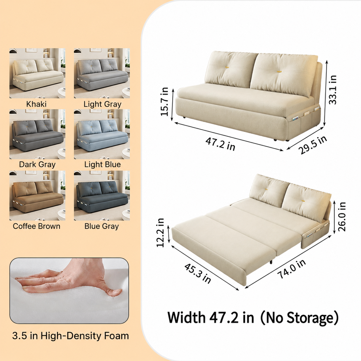 2Way Sofa Bed-fsx-1008
