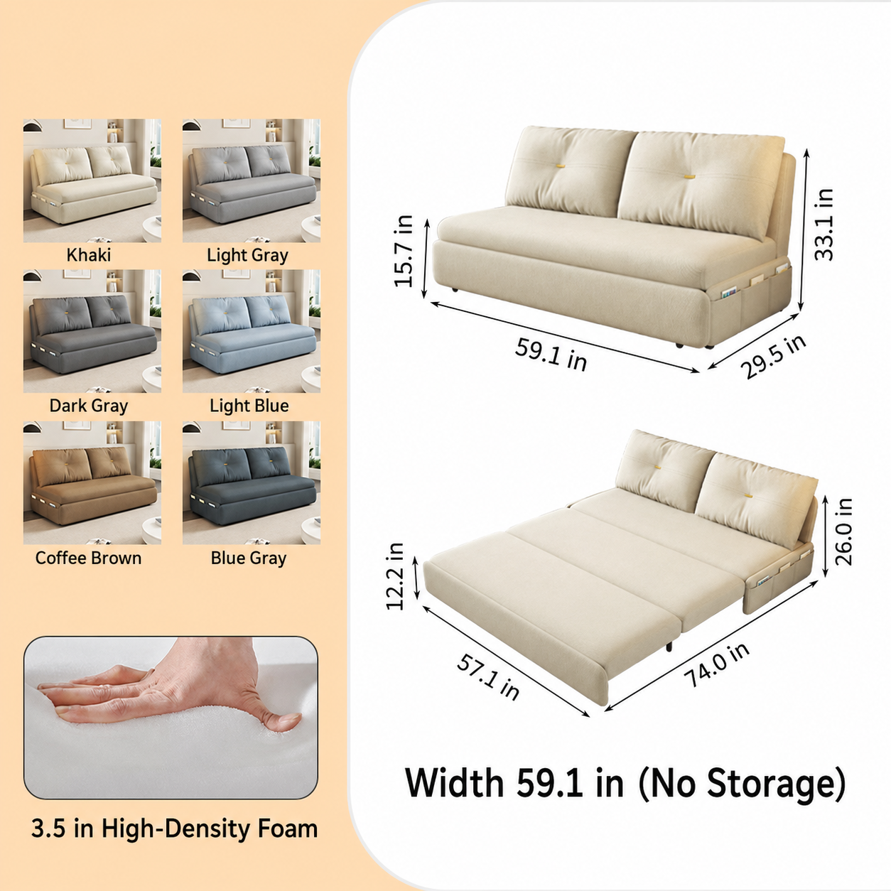 2Way Sofa Bed-fsx-1008