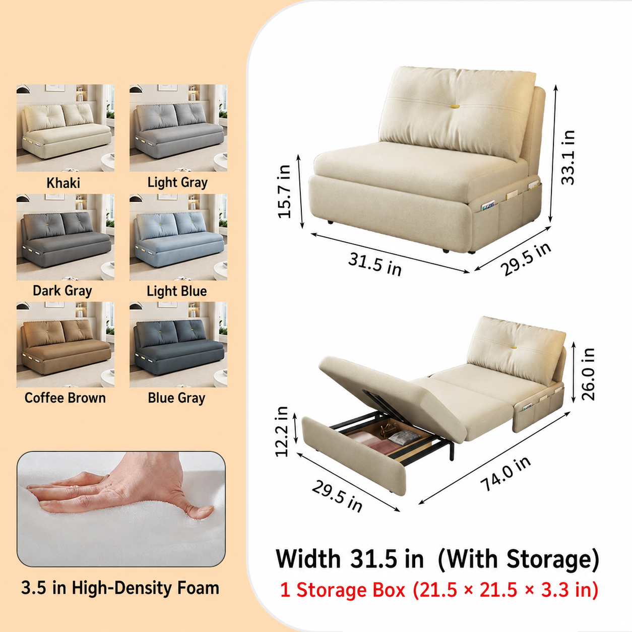 2Way Sofa Bed-fsx-1008