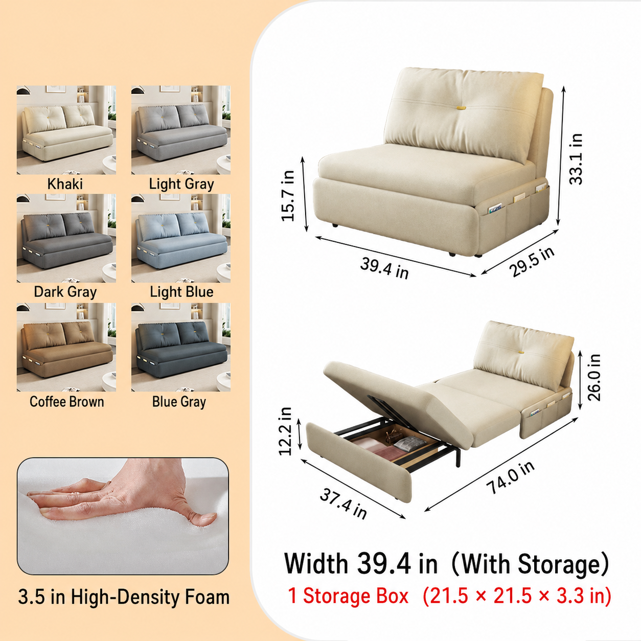 2Way Sofa Bed-fsx-1008