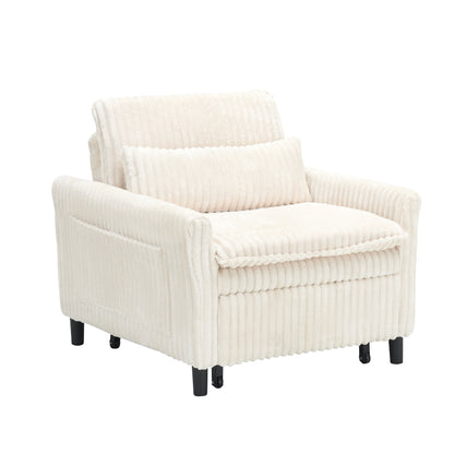 Beige sofa bed - detail