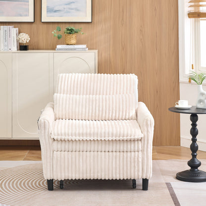 Beige sofa bed - detail