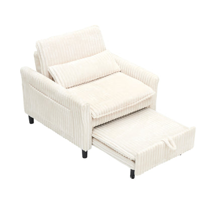 Beige sofa bed - detail