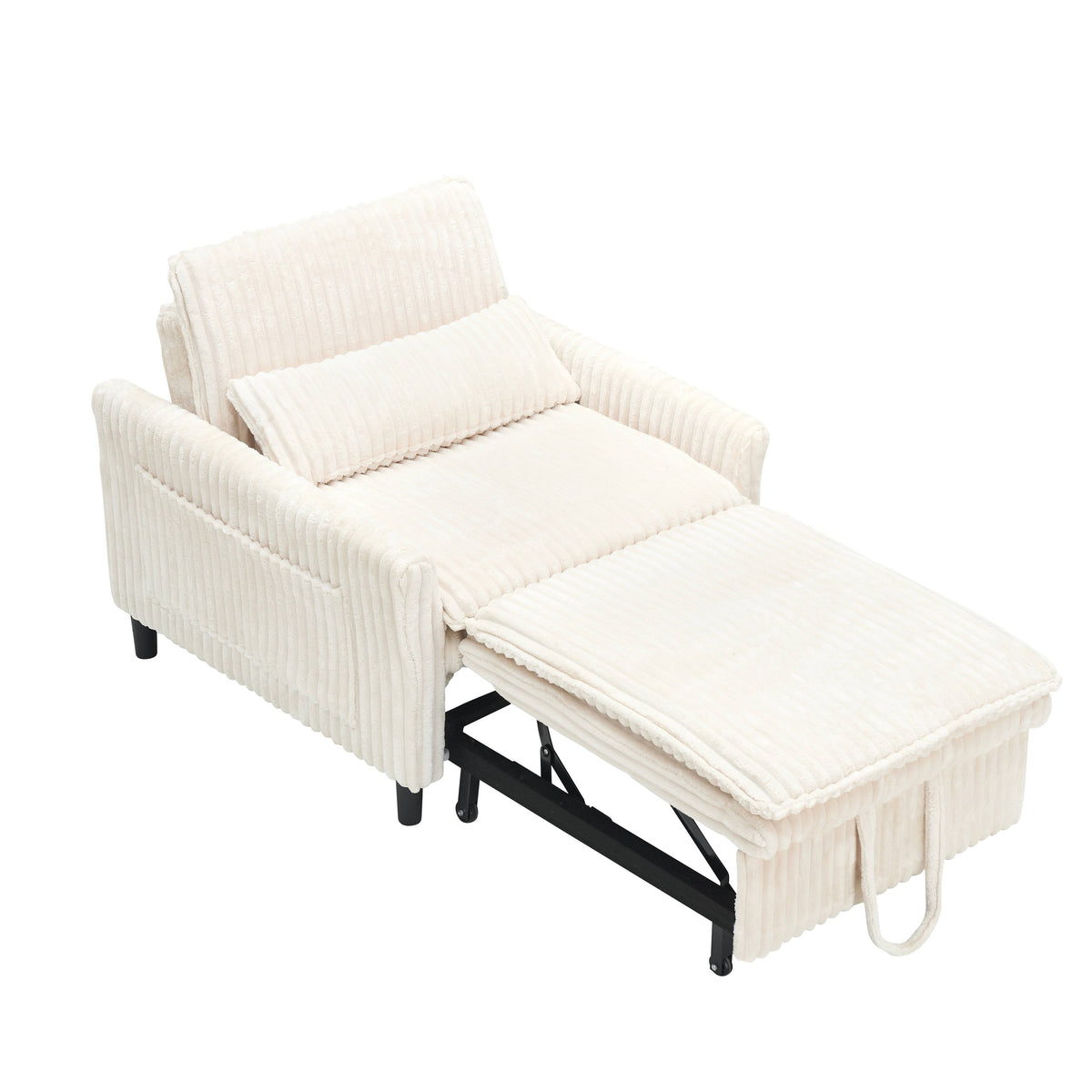 Beige sofa bed - detail