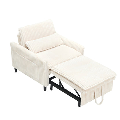 Beige sofa bed - detail
