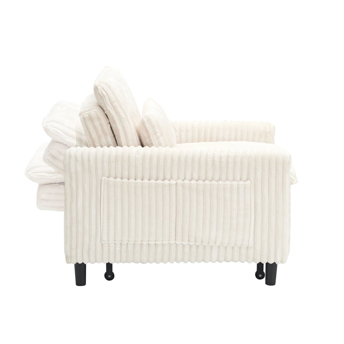 Beige sofa bed - detail