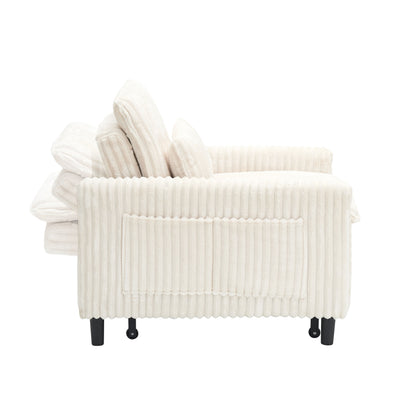 Beige sofa bed - detail