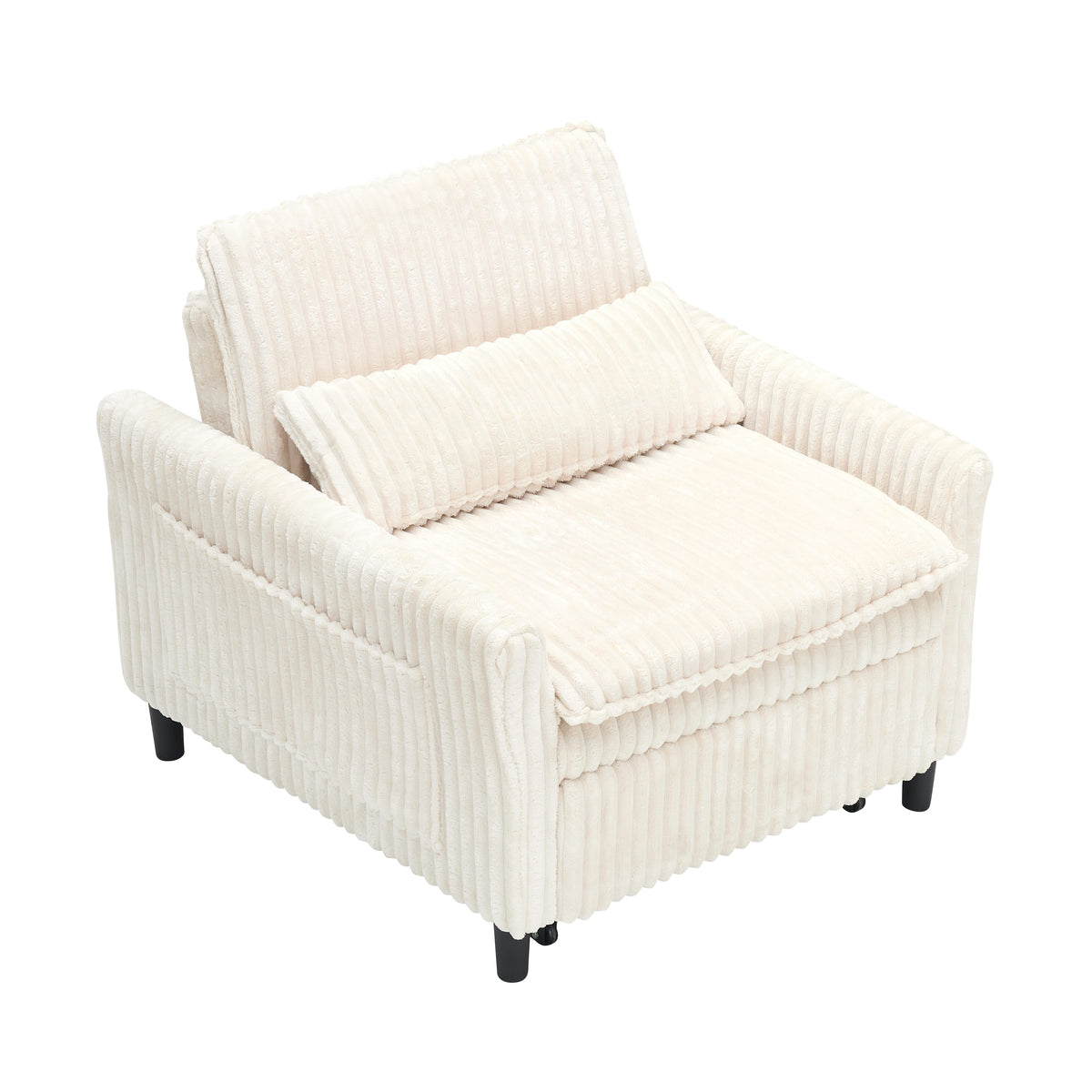 Beige sofa bed - detail