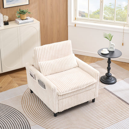 Beige sofa bed - main