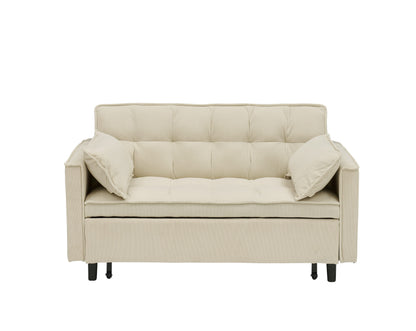 Beige sofa bed - detail
