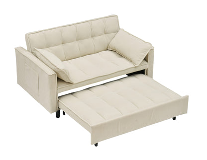 Beige sofa bed - detail