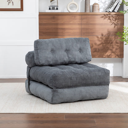 Green / Dark Blue / Dark Gray sofa bed - detail