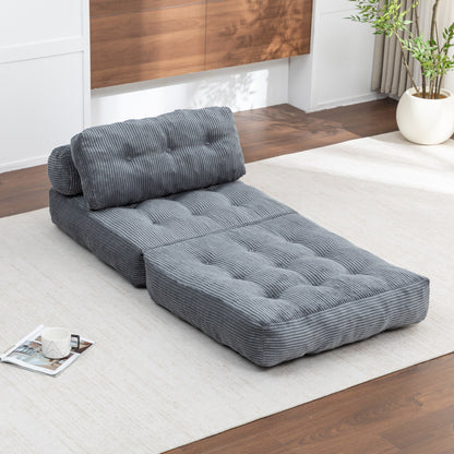 Green / Dark Blue / Dark Gray sofa bed - detail