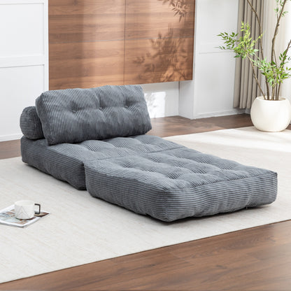 Green / Dark Blue / Dark Gray sofa bed - detail