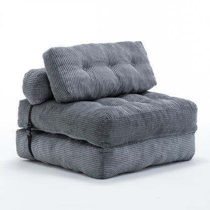 Green / Dark Blue / Dark Gray sofa bed - detail