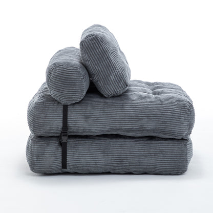 Green / Dark Blue / Dark Gray sofa bed - detail