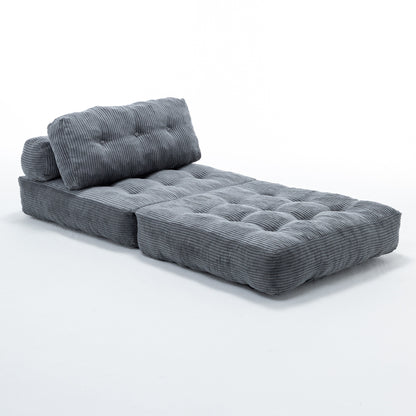 Green / Dark Blue / Dark Gray sofa bed - detail