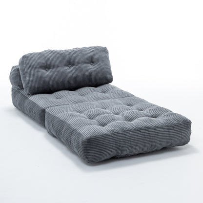 Green / Dark Blue / Dark Gray sofa bed - detail